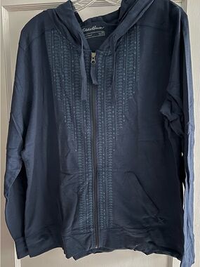 Eddie Bauer Zip‑Up Hoodie | New in Package | Navy |